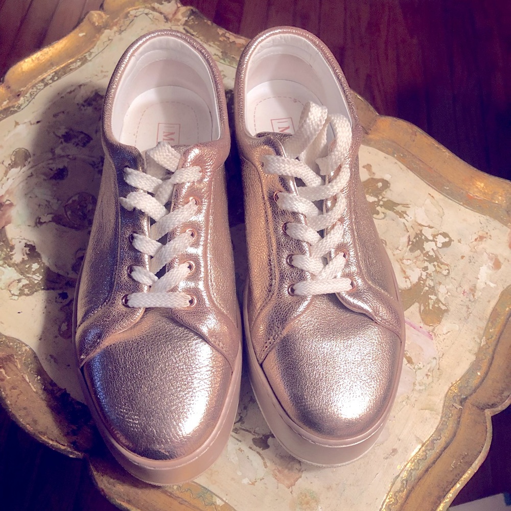 Max Mara glittery soft pink sneakers